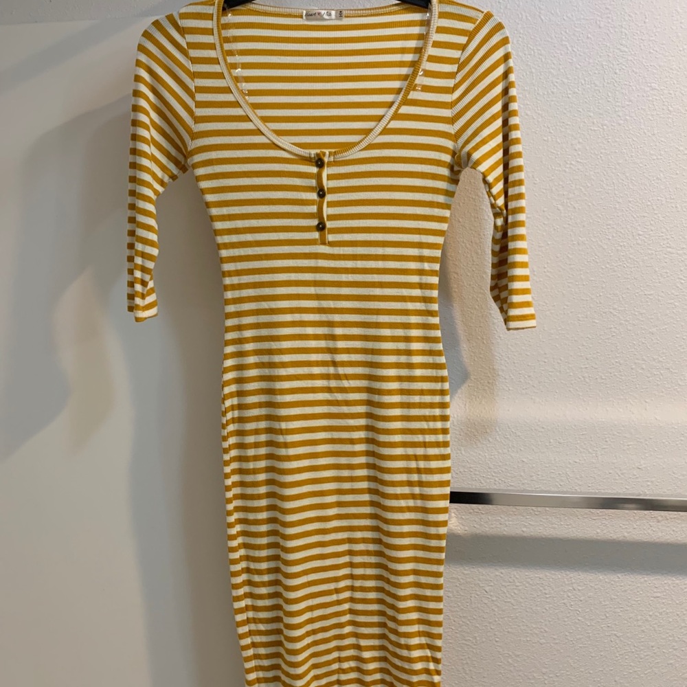 Heart Hit long Sleeve Knee Dress